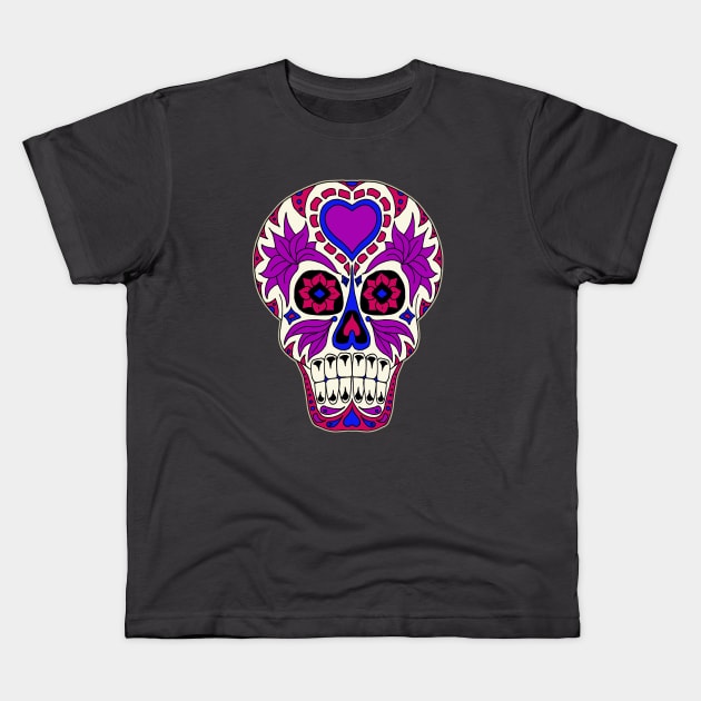 Sugar Skull 4 Kids T-Shirt by saitken